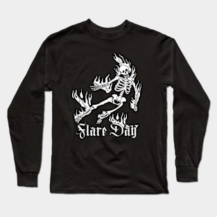 Flare Day Shirt, Chronic Pain shirt, Skeleton Multiple Sclerosis CRPS Ehlers Danlos Syndrome EDS Lupus MS Spoonie Long Sleeve T-Shirt